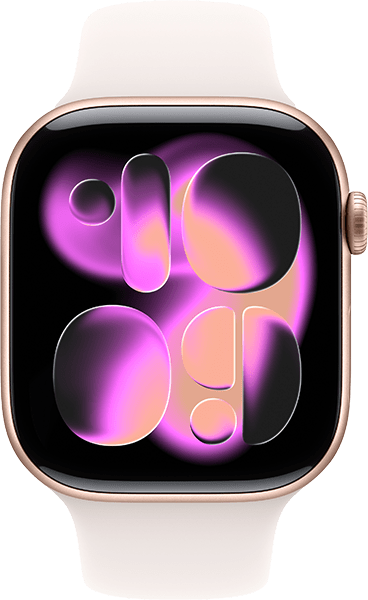 Watch Series 11 46mm Rose Alum/Lgt Blush Band-M/L