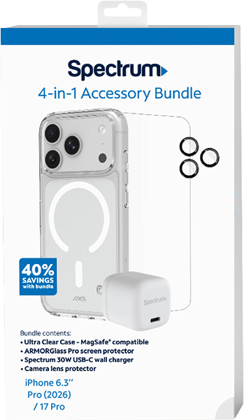 4-in-1 Accessory Bundle for iPhone 18 Pro Clear