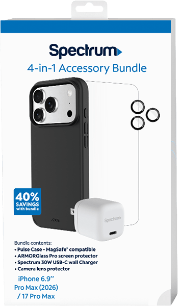 4-in-1 Accessory Bundle for iPhone 18 Pro Max Blk