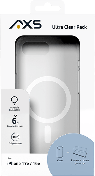 Ultra Clear Case/Screen Prtctr for 16e/17e CLR