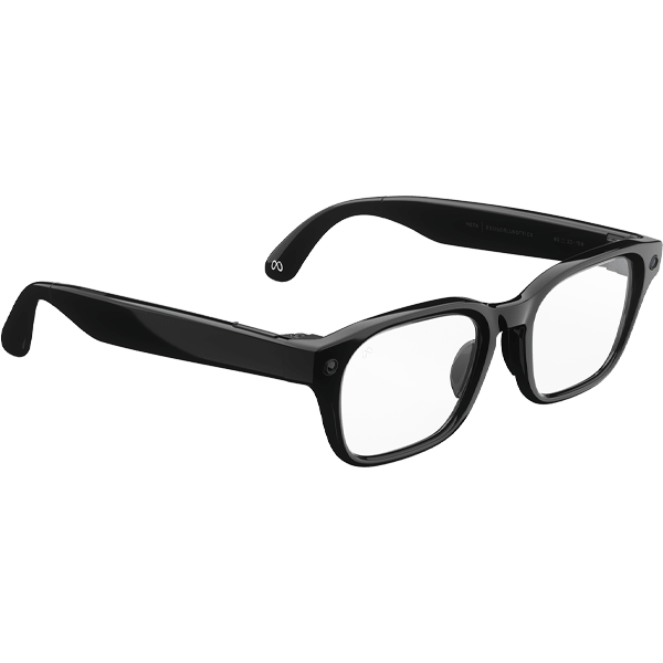 Adventurer Glasses Black Frame/Clear Lenses