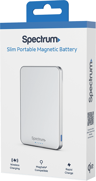 5K Slim Magnetic Wireless Battery Silver