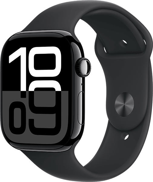 Watch Series 10 46mm Black Alum/ Black Band - M/L
