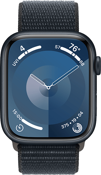 WatchSeries9 45mm Midnight Alum/Midnight Band-MS