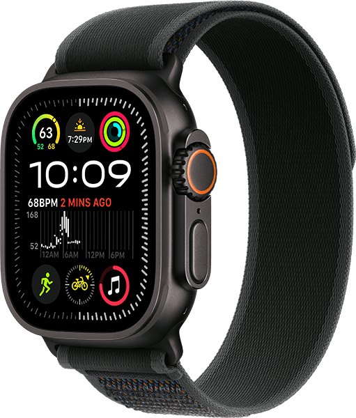 Watch Ultra 2 49mm Blk Titanium/Blk Trail Loop M/L