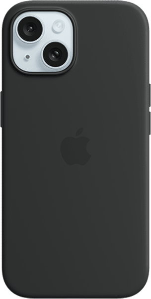 Silicone Case with MagSafe for iPhone 15 Black