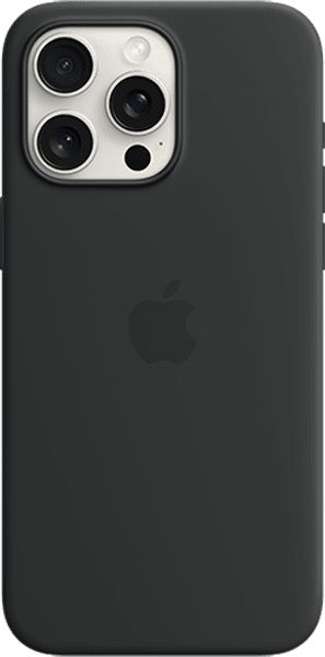 Silicone Case with MagSafeiPhone 15 Pro Max Black