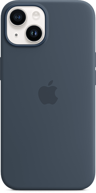 Silicone Case with MagSafe iPhone 14 Storm Blue