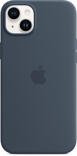 Silicone Case with MagSafe iPhone 14 Plus Storm Blue