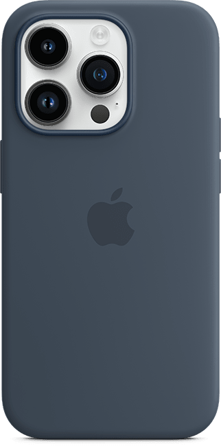 Silicone Case with MagSafe iPhone 14 Pro Storm Blue