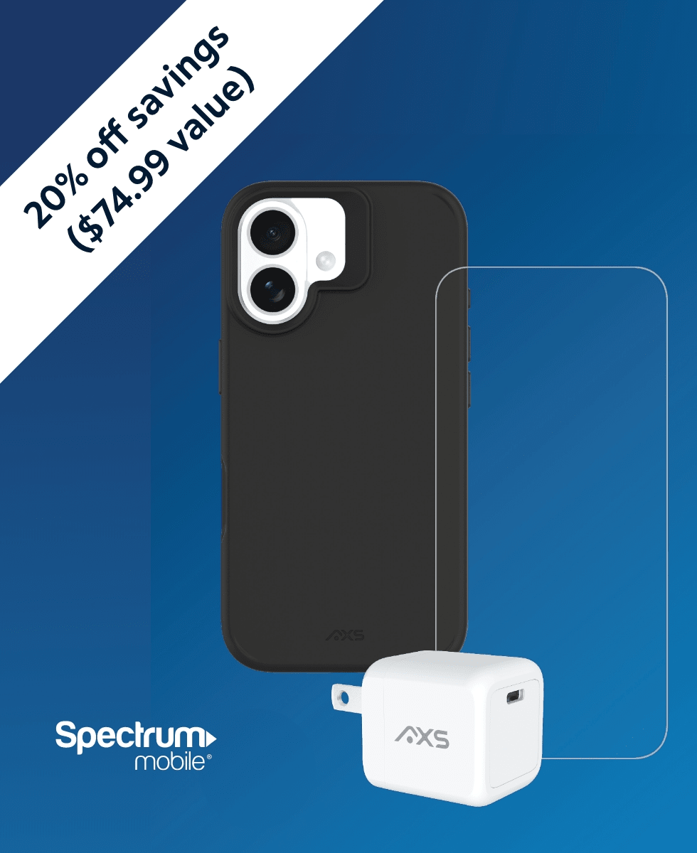 3-in-1 Accessory Bundle for iPhone 16 Black