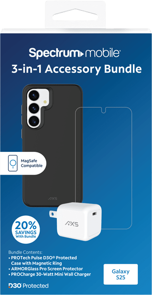 3-in-1 Accessory BundleSamsung Galaxy S25 + Black