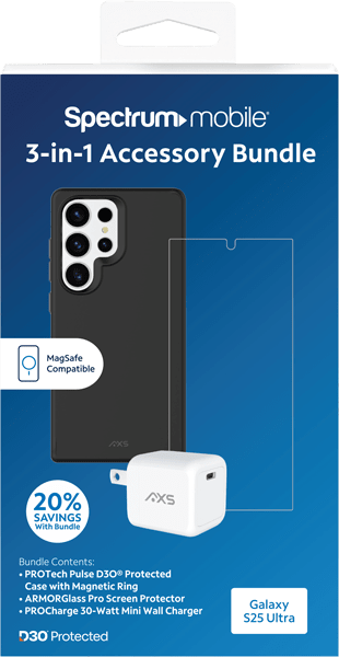3-in-1 Accessory BundleSamsung GalaxyS25Ultra Blac