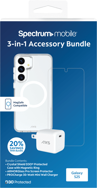 3-in-1 Accessory BundleSamsung Galaxy S25 Clear