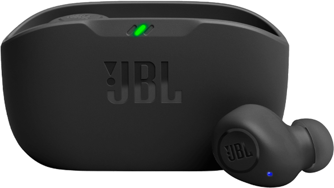 JVibe Buds Tru Wire-less Earbuds Black