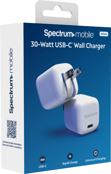 30W USB-C Wall Charger White