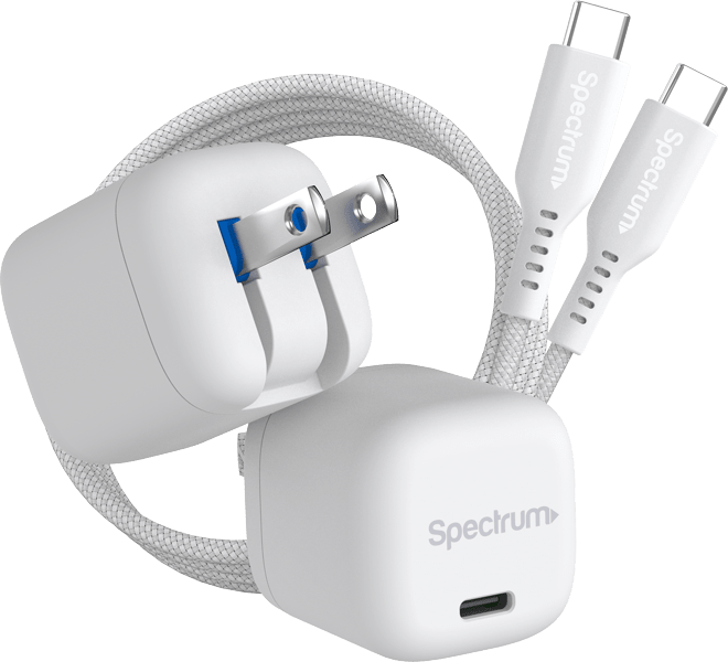 30W USB-C Wall Charger with 3FT USB-C Cable White