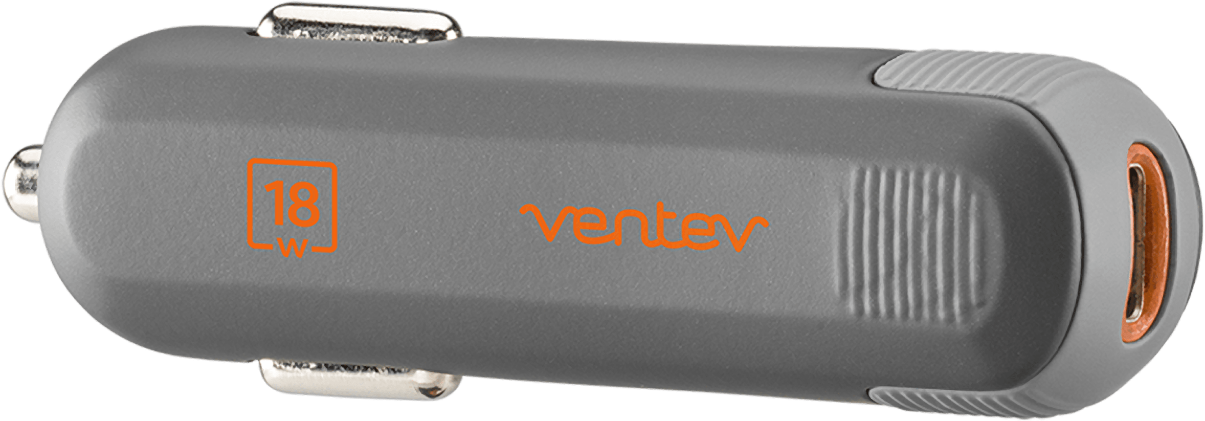 18w Dashport Pd1180 USB-C Car Charger Gray