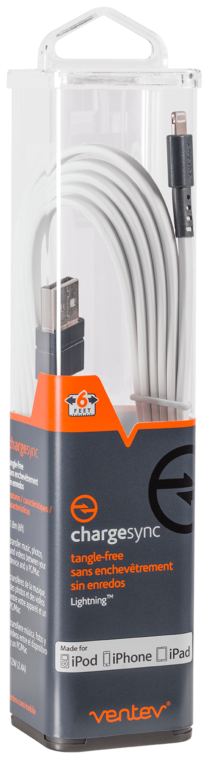 6-ft chargesync Lightning Cable - White