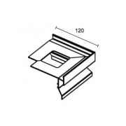 UTVENDIG HJØRNE CPGV/55/12/E ALUMINIUM WHITE ST, PROFILPAS