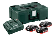 BATTERISETT 3X4,0AH LIHD+LADER I METALOC, METABO