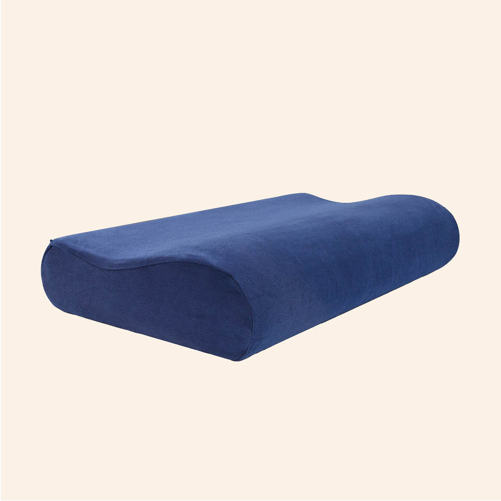Schonbezüge Doppelpack »BLAU« für Orthopädisches Nackenkissen »ERGO VARIO« - 60x30 cm - waschbarer Schonbezug mit verdecktem Reißverschluss | casimum