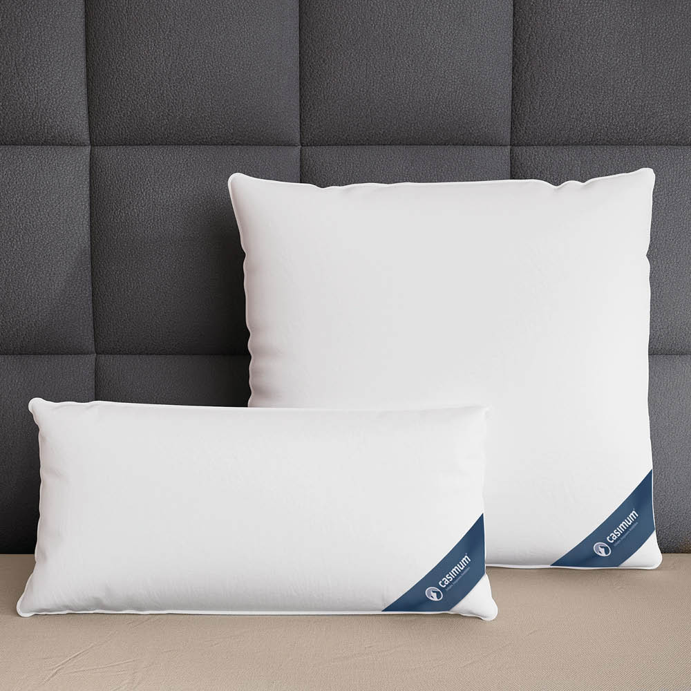 3-Kammer-Daunenkissen »LUXUS« – 100% Daunen (Außen), Klasse 1, Downpass, hergestellt in Deutschland - 40x80 cm | casimum