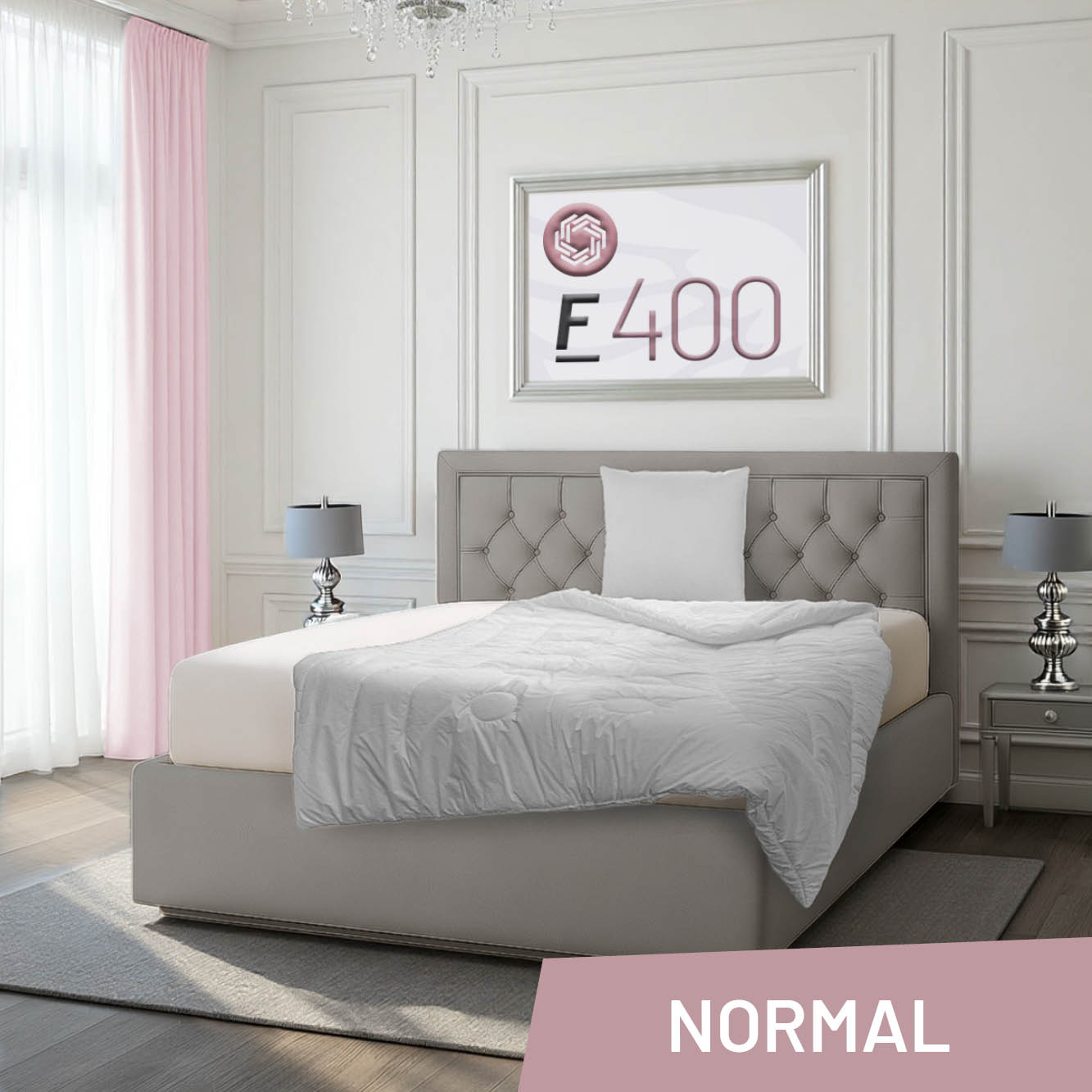 Schlafstil Faserbettdecke F400, Quallofil Premium 3D-Markenfaser / 100 % Polyester, Normal / 155x220