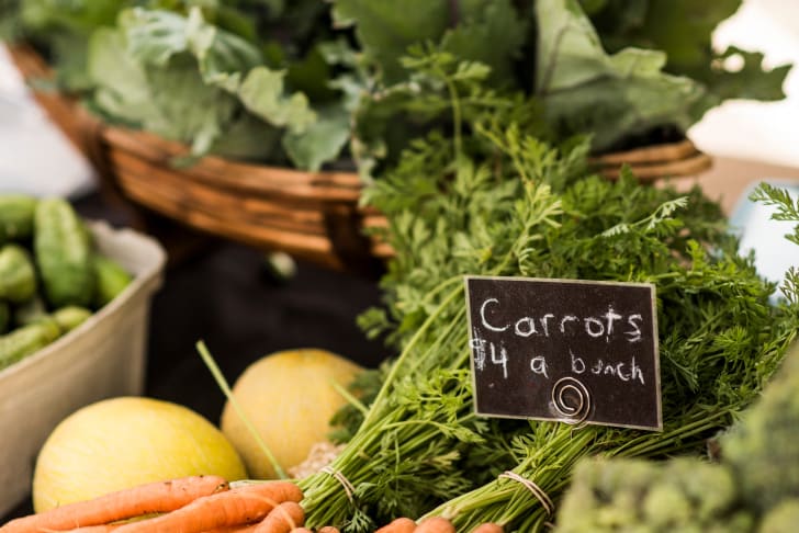 Fresh produce for sale at the Summerland