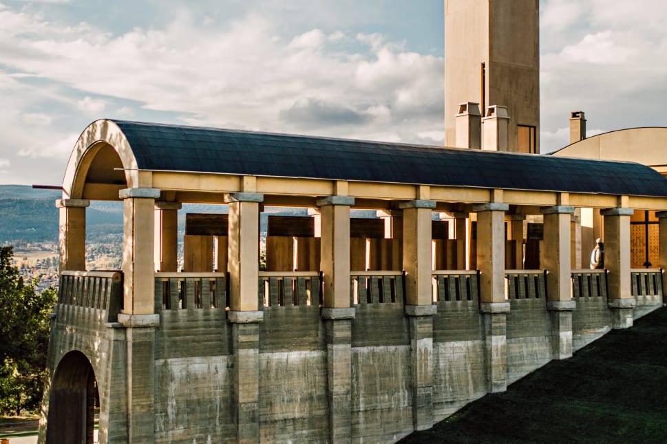 Mission Hills Winery architecture in Kelowna