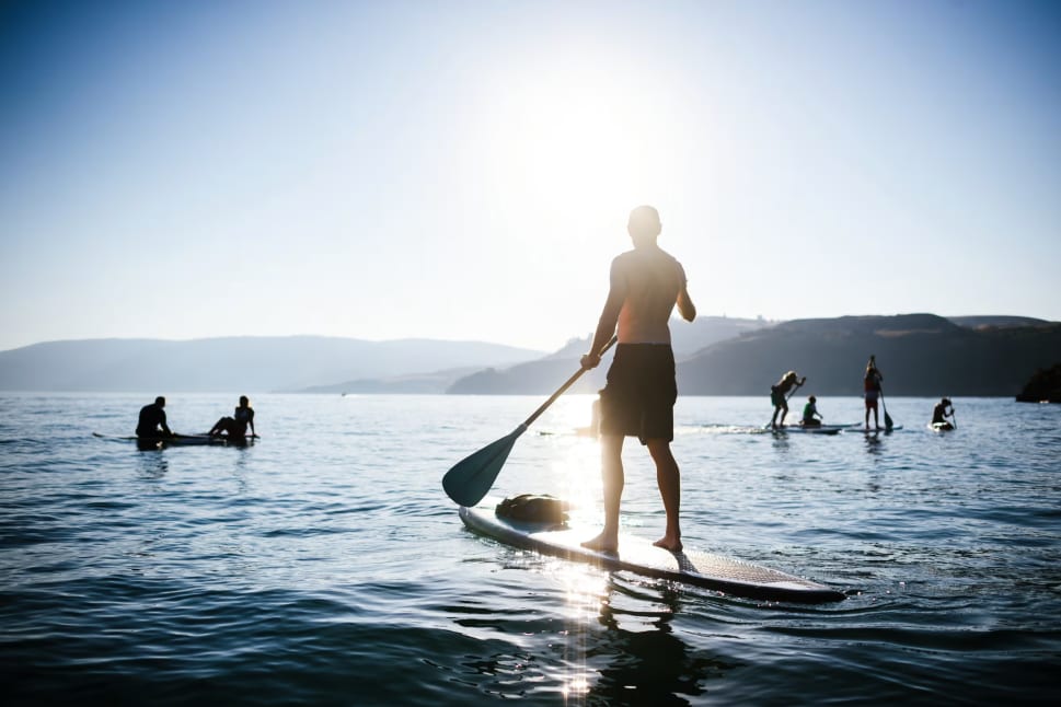 Paddleboarders on Kalamalka Lake in Thompson-Okanagan