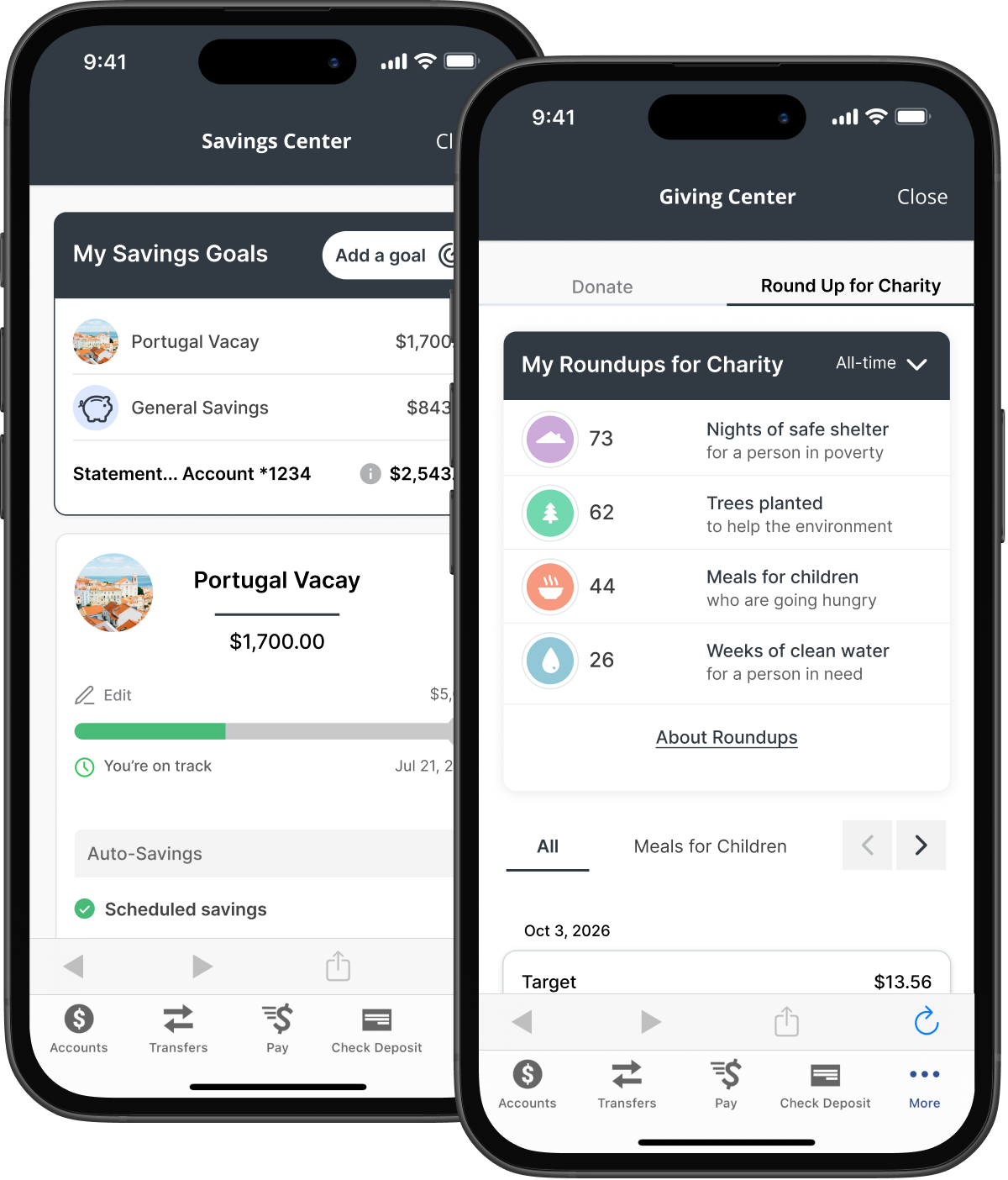 Spiral savings experience on Candescent platform