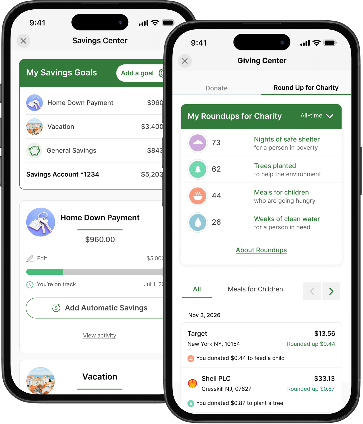 Spiral savings experience on Jack Henry platform