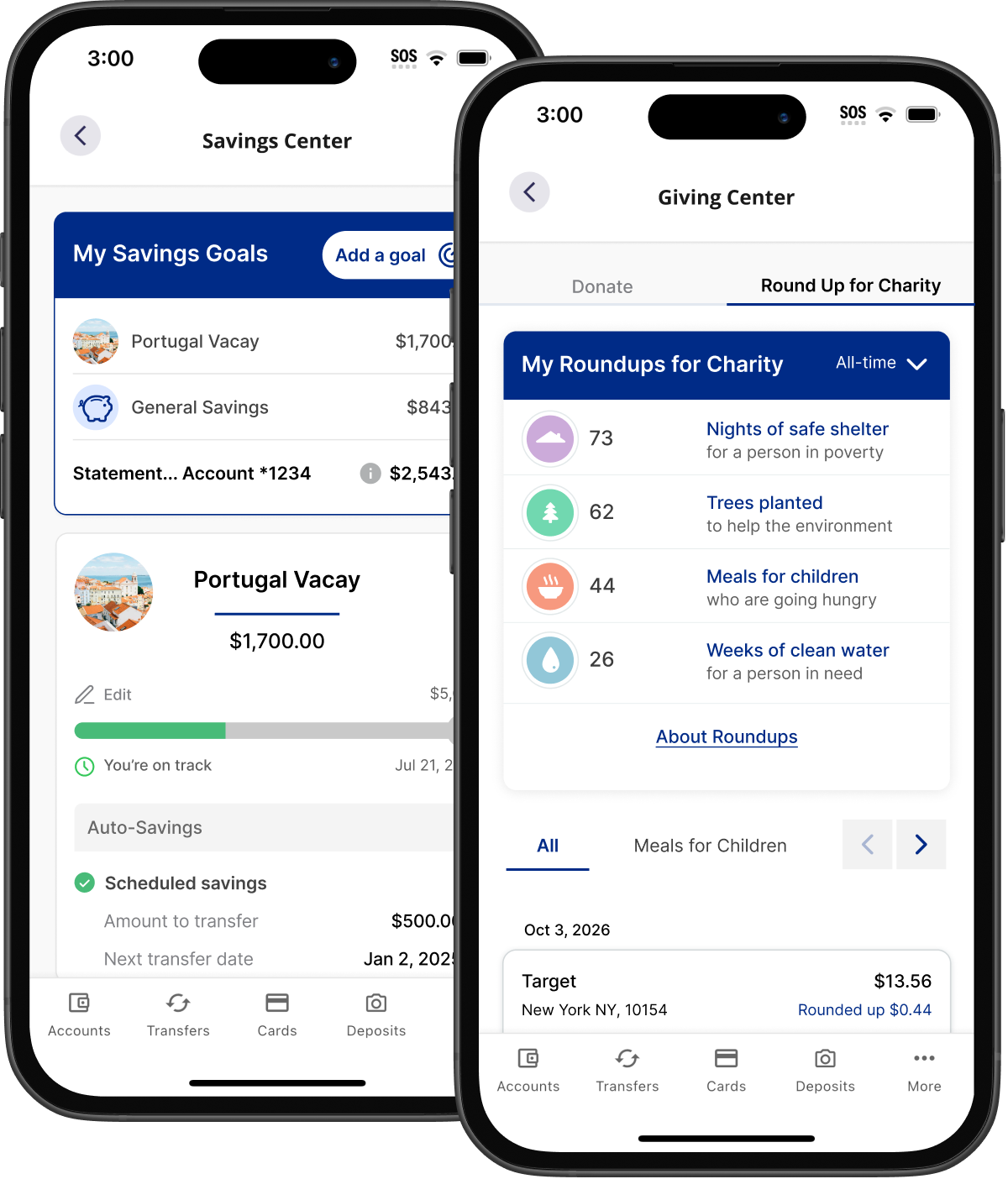 Spiral savings experience on Alkami platform