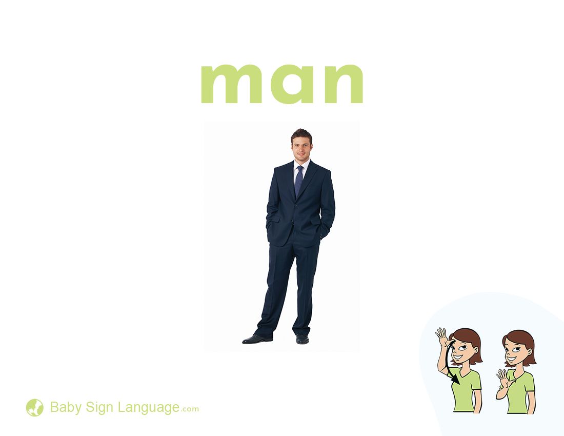 men sign