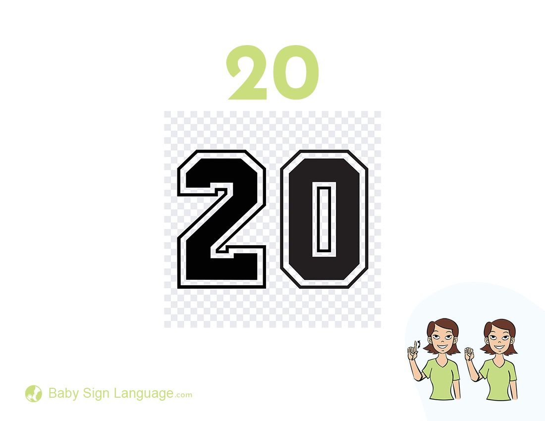 Learn 20 Sign Language Numbers