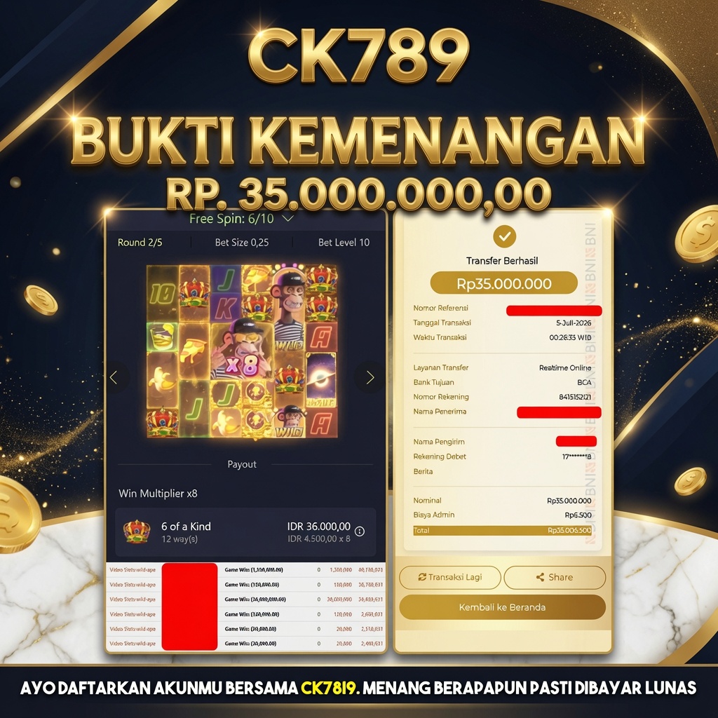 Bukti Jackpot CK789