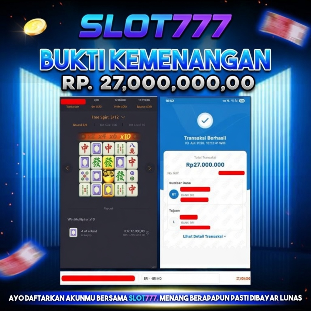 Pemenang Slot Gacor SLOT777 Hari Ini