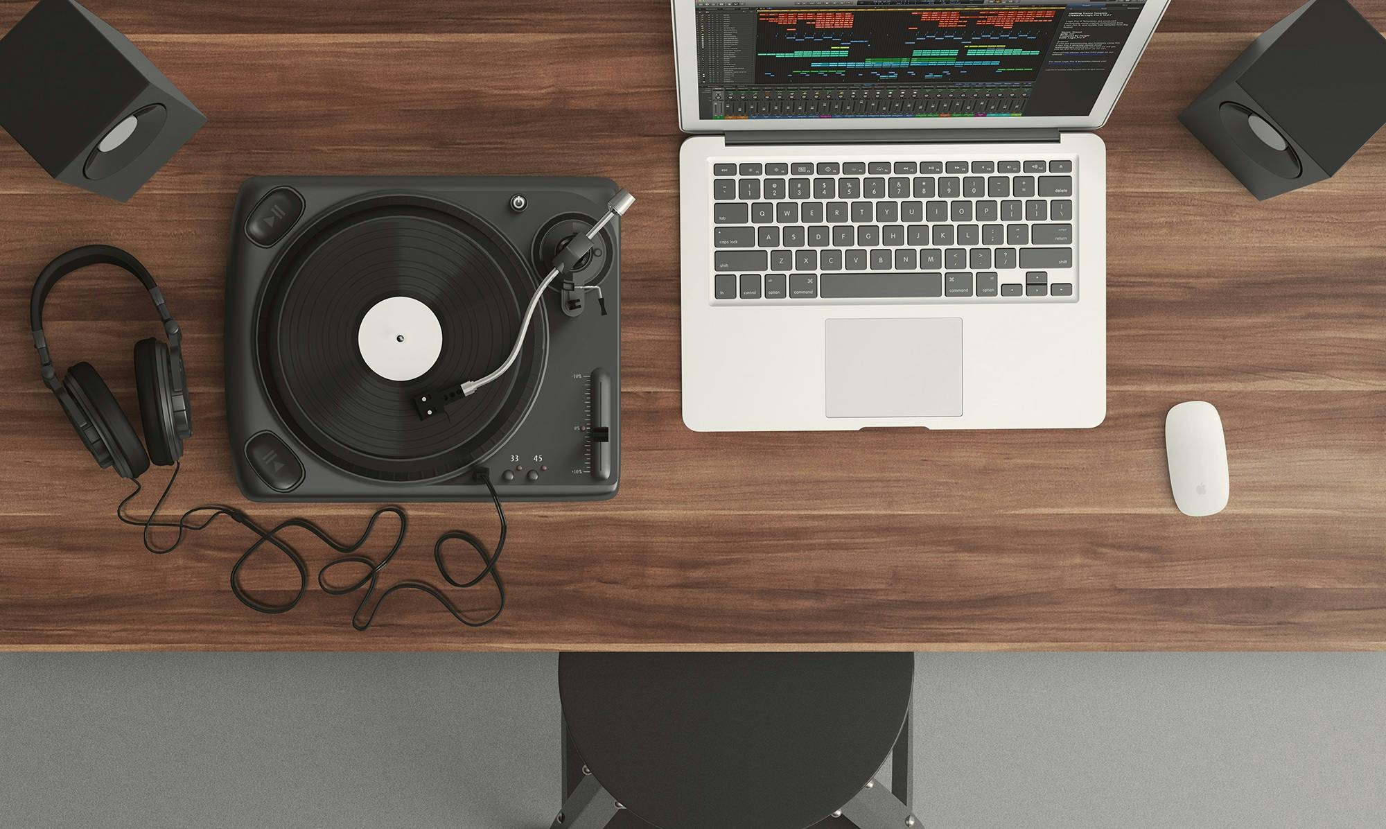 Vinyl record player
