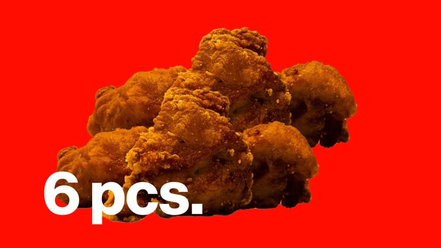 ORIGINAL.KARAAGE 6pcs