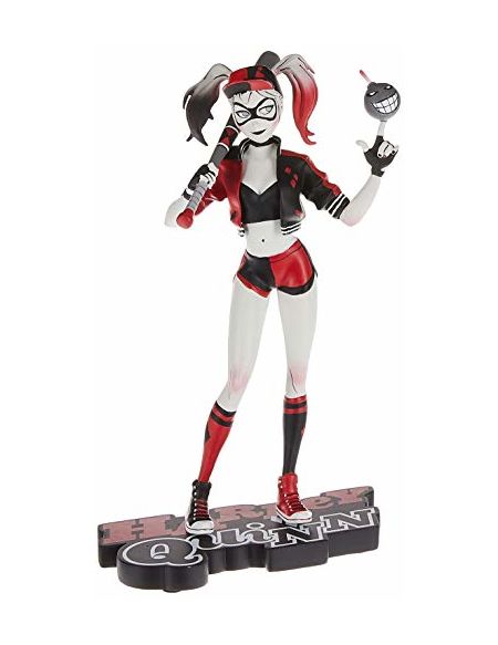 Harley Quinn Red White & Black Statue By Chen Statue