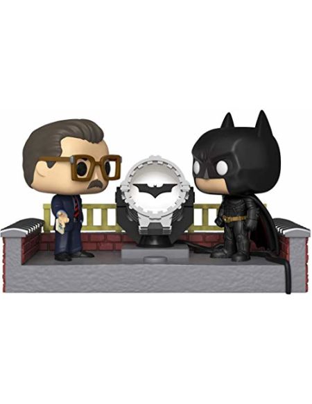 Figurine Pop! Movie Moment Batman Avec Batsignal Allumé