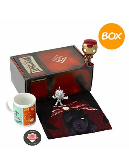 Wootbox Versus - Boîte Cadeau - World of Warcraft - Iron Man - Pokémon - One Punch Man - Taille XL