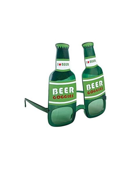 P'tit Clown 35101 Lunettes Plastique - Bouteille de Bière - Vert