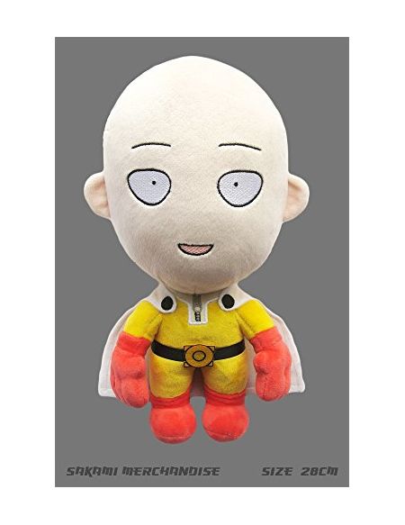 One Punch Man Saitama Happy Version Peluche, 28 cm, Sakami Merchandise