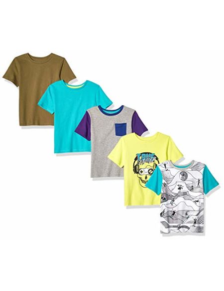 Spotted Zebra 5-Pack Short-Sleeve T-Shirts, True Gamer, 4T