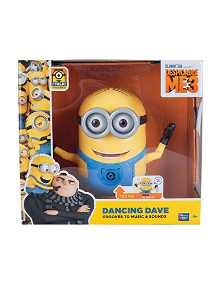 MTW Toys 20285 - Figurine d'action Minion, 19 cm Dansant aux Couleurs Assorties