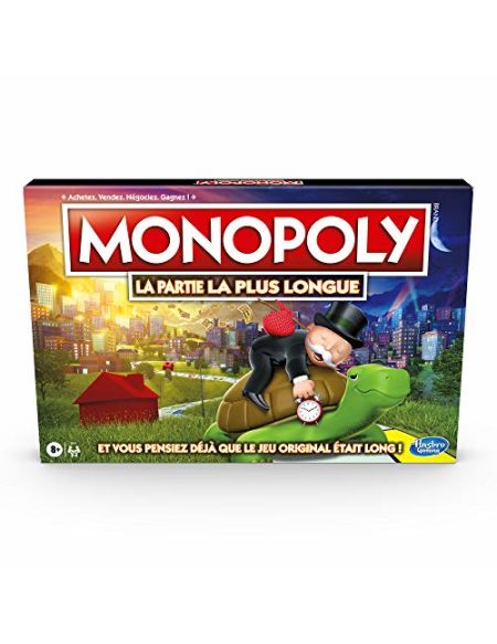 Monopoly La Partie La Plus Longue - Jeu de Societe - Jeu de Plateau - Version Française