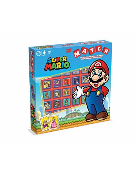 Match SUPER MARIO-Jeu de société-Version française, 0596