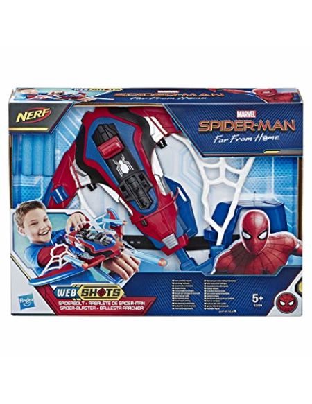 Marvel Spider-Man Far From Home - Arbalète de Spider-Man Technologie Nerf - Jouet Spider-Man